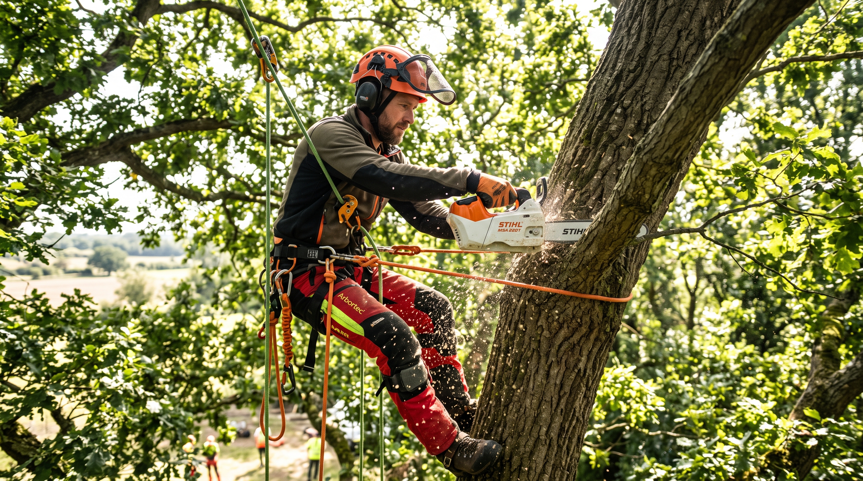 Potatura alberi alto fusto con piattaforma aerea - Arboricoltura Brescia
